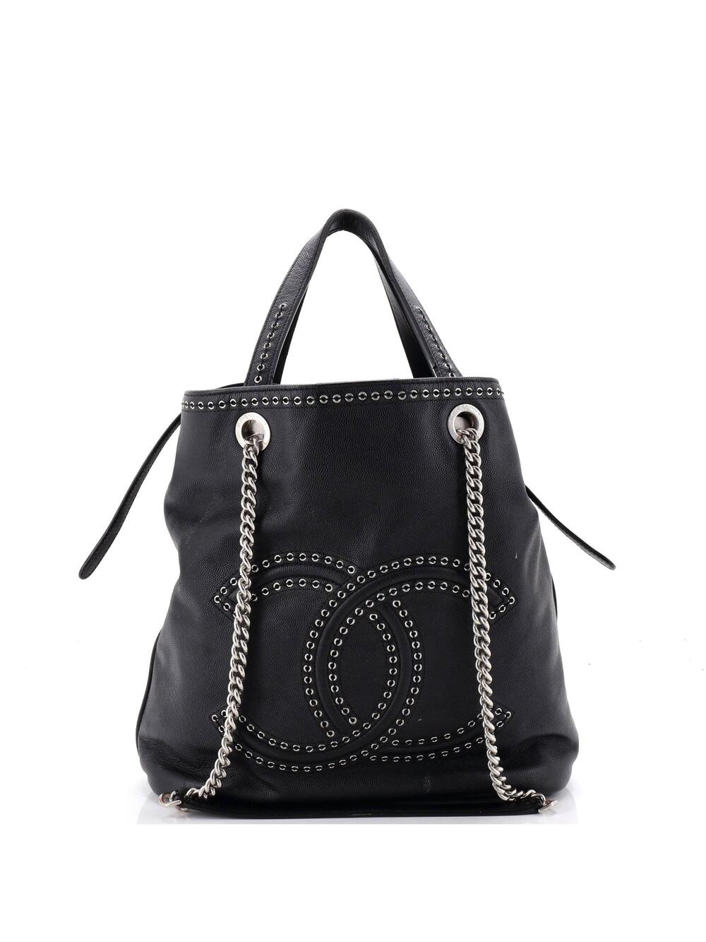 Chanel Coco Eyelets Shopping Tote #343124C28B